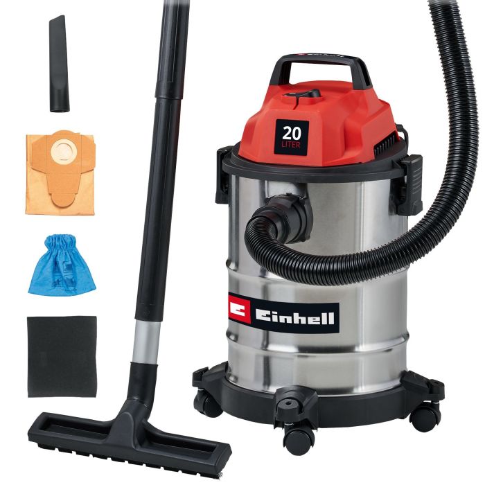 Профессиональный пылесос Einhell TC-VC 2045 S 900Вт 180мБар 20л шланг 1.5м 3.5кг