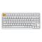 Клавіатура механічна Keychron J1 82Key, K pro Banana, WL/BT/USB-A, QMK, Hot-swap, EN/UKR, RGB, білий