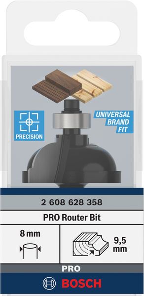 Фреза профильная Bosch Professional Std S8 R9.5 D35 L16.2