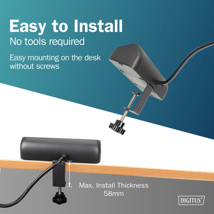 Блок розеток DIGITUS Office, 3xSchuko, 2xUSB-A, 1xUSB-C, 16A, 1.5м, вилка Schuko, черный
