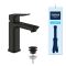 Grohe QuickFix Dice Black sink mixer M-size, spout length - 116mm, non-return, 1 lever, matte black