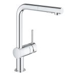 Змішувач для кухні Grohe Vento, довж.виливу - 295 мм, поворотний, 1 важіль, хром