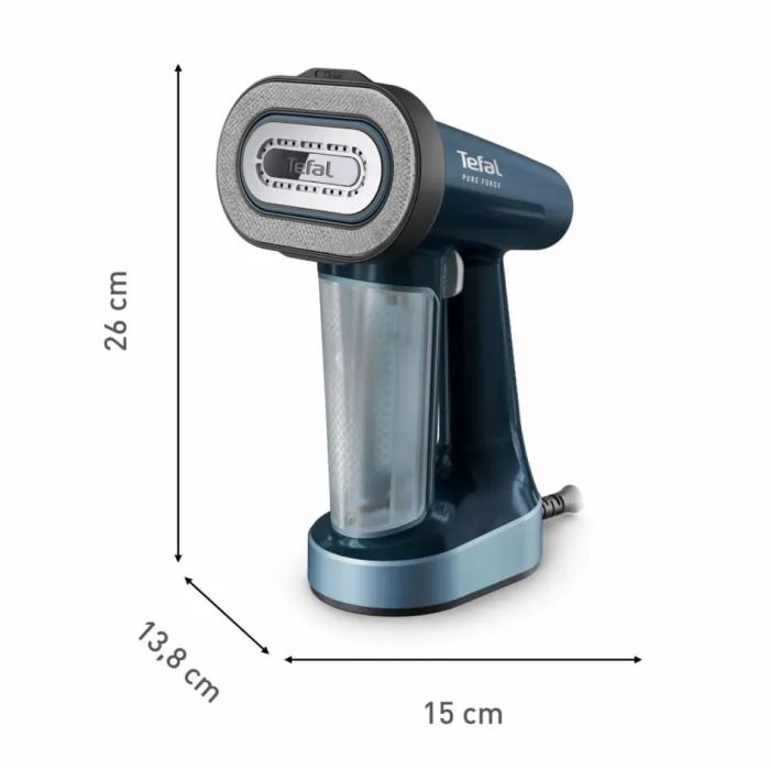 Отпариватель Tefal компактный Pure Force, 1800Вт, 180мл, постоянный пар - 35гр, керам. подошва, синий