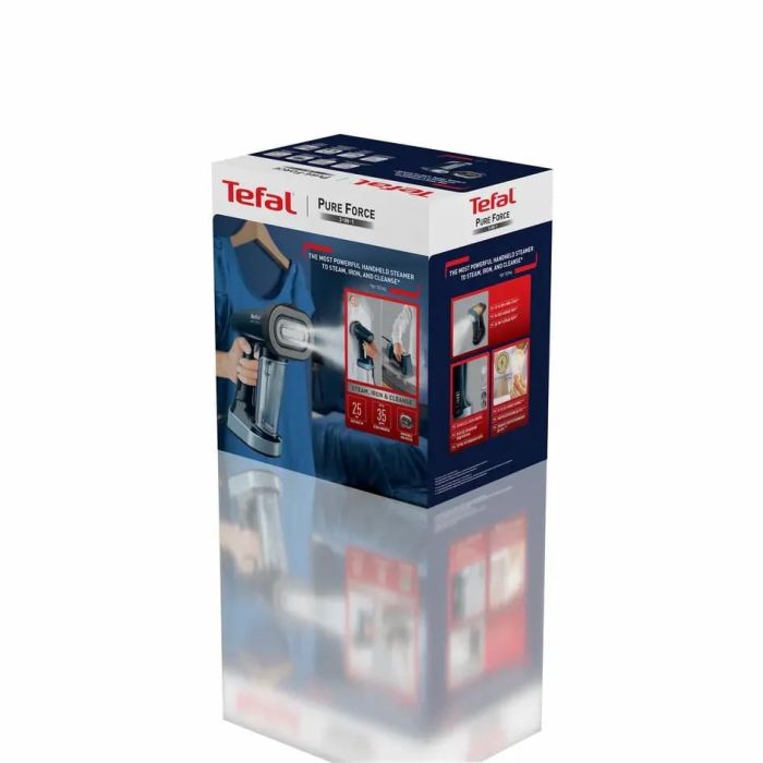 Отпариватель Tefal компактный Pure Force, 1800Вт, 180мл, постоянный пар - 35гр, керам. подошва, синий