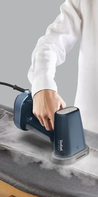 Отпариватель Tefal компактный Pure Force, 1800Вт, 180мл, постоянный пар - 35гр, керам. подошва, синий