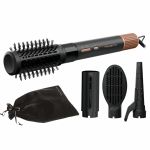 Фен-щітка Rowenta Air Shape, 1300Вт, 3 режими, іоніз-я, хол. обдув, 4 насадки, кераміка, чорно-золотий