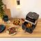 Мультипіч Tefal Easy Fry Silence XXL Smart Vision, 1800Вт, чаша-7л, сенсорне керув., 55 програм, з віконцем, пластик, нерж. сталь-чорний