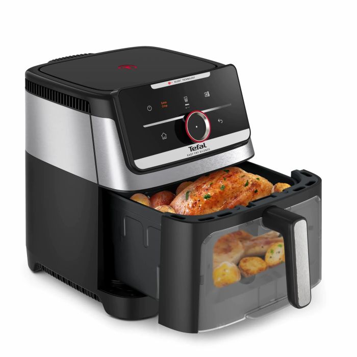 Мультипечь Tefal Easy Fry Silence XXL Smart Vision, 1800Вт, чаша-7л, сенсорное управл., пластик, черный