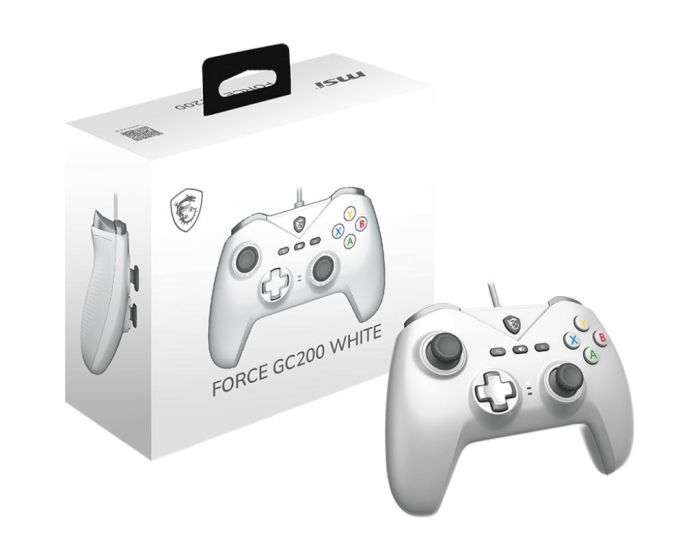 Геймпад MSI FORCE GC200 WHITE, USB-A, белый