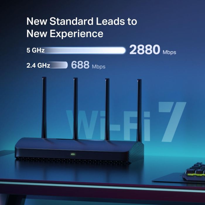Маршрутизатор MERCUSYS  BE3600, 2xGE LAN, 1x2.5GE LAN, 1x2.5GE WAN, MESH Mercusys MR27BE
