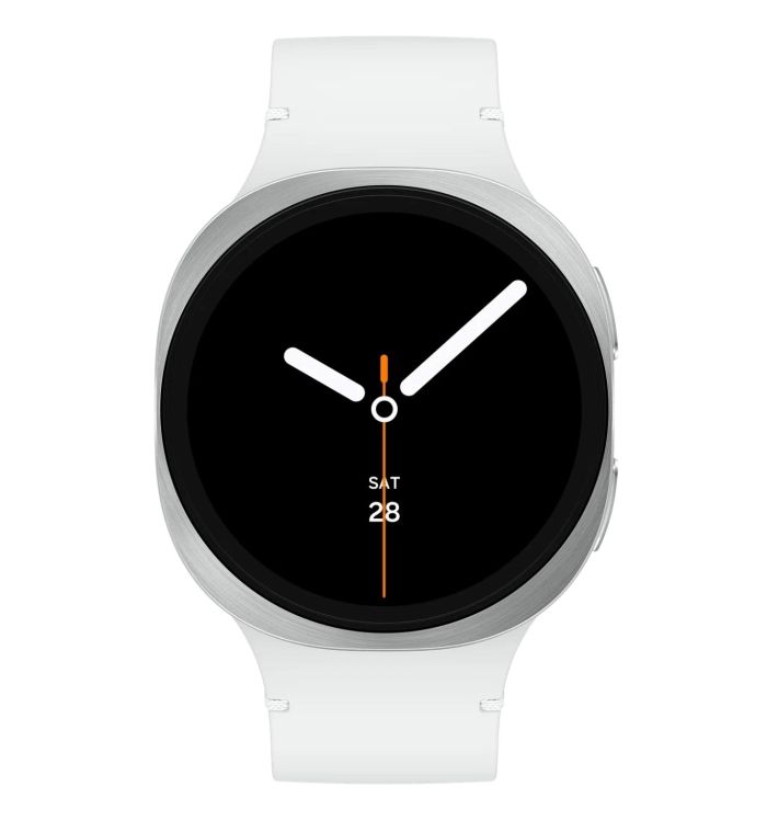 Смарт-годинник Samsung Galaxy Watch 8 40мм e-SIM (L325) 1.34", 438x438, sAMOLED, BT 5.3, NFC, 2/32ГБ, сріблястий