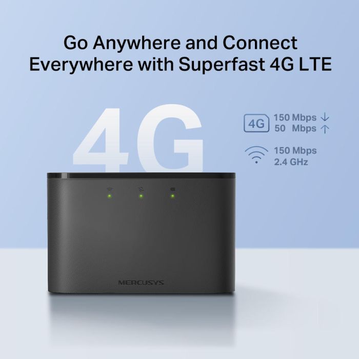 Мобильний Маршрутизатор MERCUSYS  N150, 4G/LTE, 2200мА*ч Mercusys MT110