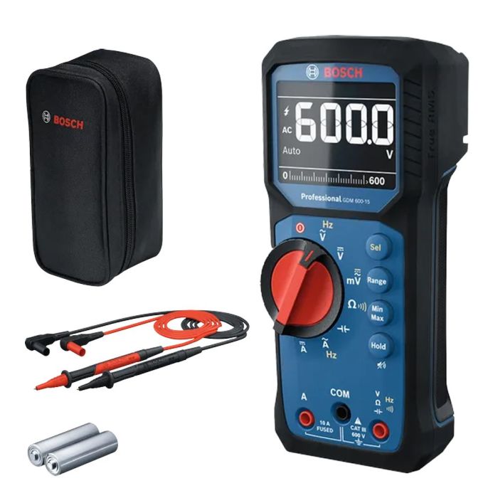 Мультиметр цифровой Bosch Professional GDM 600-15 0-600В LCD-дисплей 2AAх1.5В