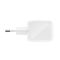 Зарядний пристрій мережевий Belkin 50Вт 2хUSB-С GAN PD PPS, кабель USB-С > USB-C, 1м, білий