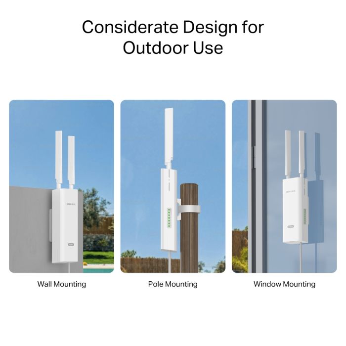Маршрутизатор MERCUSYS  N300, 4G/LTE, 1xFE LAN,  outdoor Mercusys MB118-4G