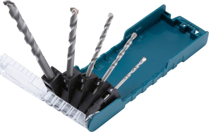 Набір свердел по бетону  , 4-10мм, кейс, 5шт Makita E-11536