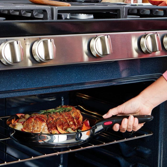 Набор посуды Tefal Ingenio Cook Eat, 4 предмета, нержавеющая сталь, бакелит, стальной