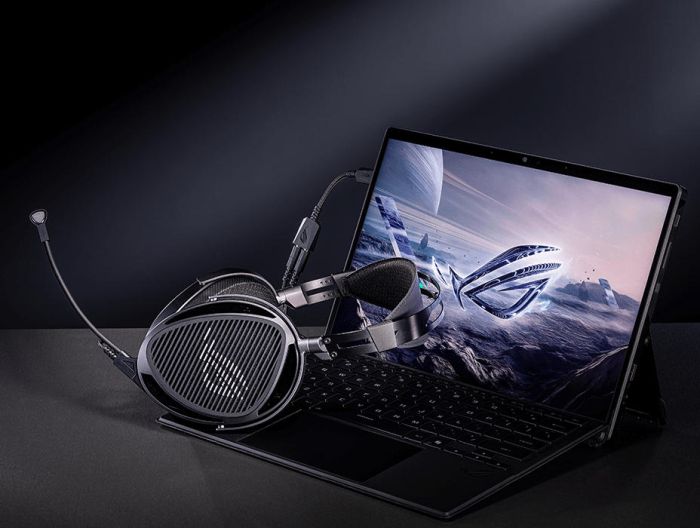 Гарнитура ASUS ROG Kithara, mini-jack/dual 3.5мм/4.4мм./6.3мм, 2м, чёрний
