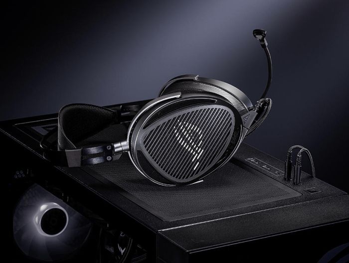 Гарнитура ASUS ROG Kithara, mini-jack/dual 3.5мм/4.4мм./6.3мм, 2м, чёрний