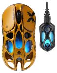 Миша GravaStar Mercury X Pro, 8K, BT/WL/USB-A, RGB, Battle-Worn Yellow