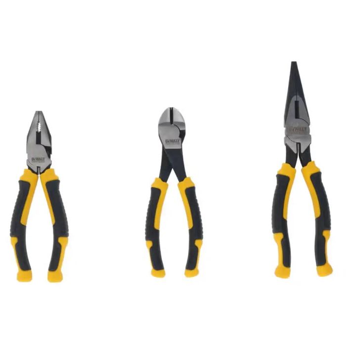 Набір інструментів шарнірно-губцевих DeWALT LASER HARDENED плоскогубці, дліногубци, кусачки 3шт