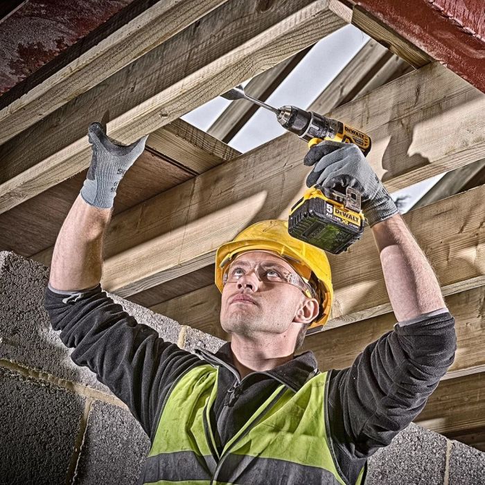 Набір із двох акумуляторних інструментів DeWALT 18В дриль-шурупокрут DCD791 ударний шурупокрут DCF887 акб 2х5А·год ЗП TSTAK 4.2кг