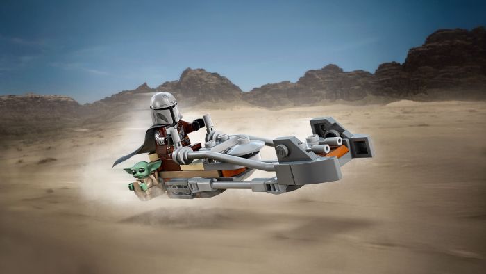Конструктор LEGO Star Wars Скоростной мотоцикл Мандалорца и Ґроґу