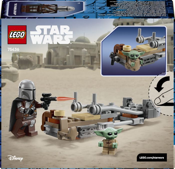 Конструктор LEGO Star Wars Скоростной мотоцикл Мандалорца и Ґроґу