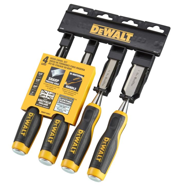 Стамеска DeWALT, 6-13-18-25мм, набір 4шт