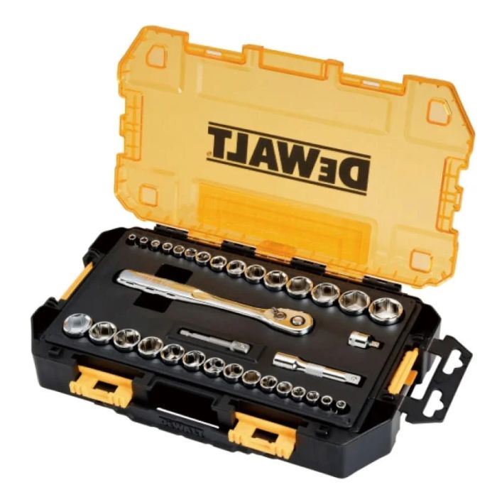 Набір головок DeWALT, 1/4", 3/8" кейс, 34шт