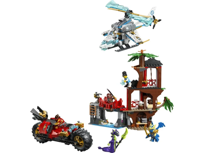 Конструктор LEGO Ninjago Автомобильная битва ниндзя возле дома на дереве