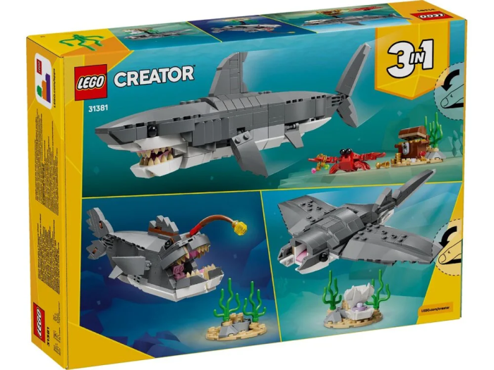 Конструктор LEGO Creator Лютая акула с сундуком сокровищь