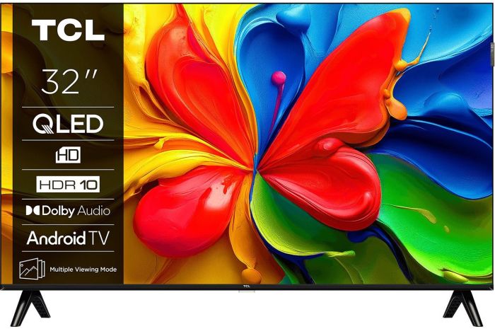 Телевизор 32" TCL QLED HD 60Hz Smart Android TV Black