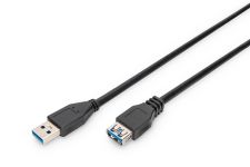 Кабель ASSMANN USB 3.0 (AM/AF) 1.8м, чорний