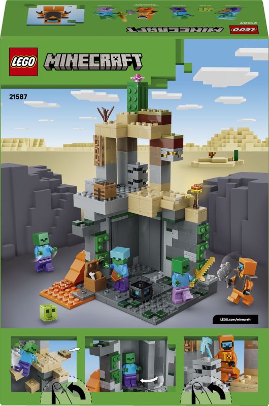 Конструктор LEGO Minecraft Подземелье зомби