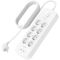 Удлинитель-фильтр сетевой Belkin 8хТип F, 3x1.5мм кв, 16А, USB-C/USB-C 30Вт, защитой от перенапряжения, 2м, белый