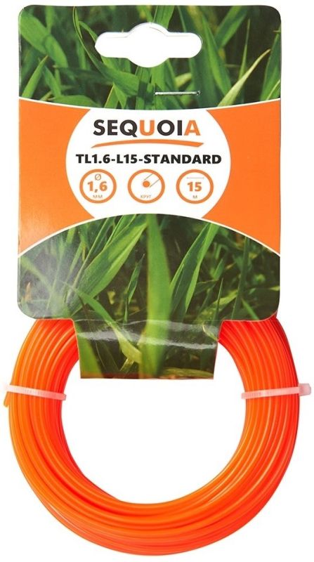 Леска косильная SEQUOIA TL1.6-L15-Standard 1.6мм 15м круглая