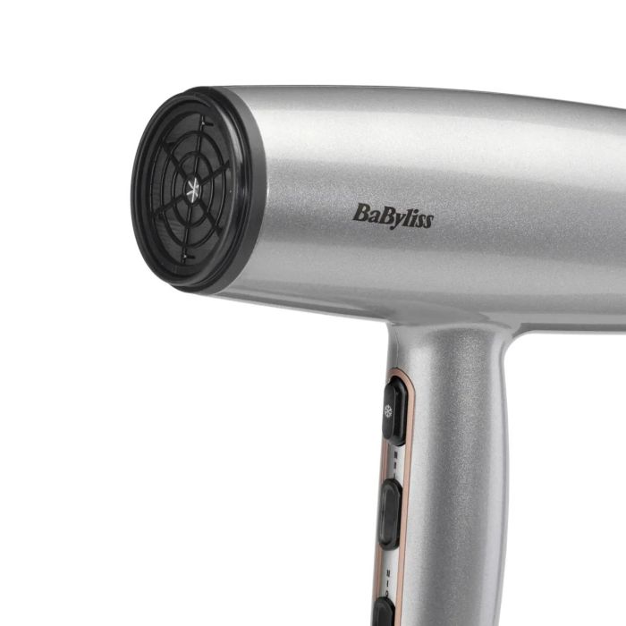 Фен Babyliss Cosmos, 2100Вт, режимов-2, ионизиция, хол. обдув, 2 насадки, серый