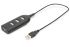 Концентратор DIGITUS USB 2.0, 4 порти, пасивний, чорний