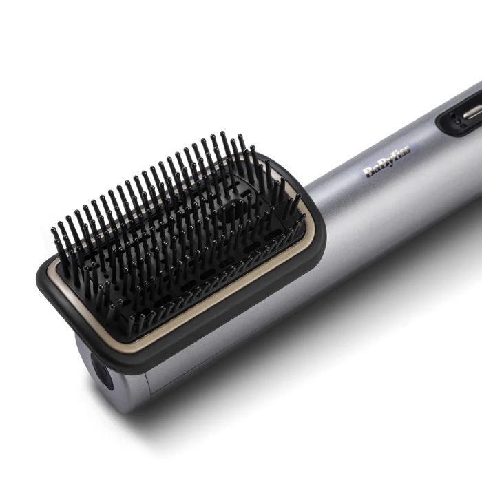 Фен-щітка Babyliss Limited Edition SilverGold, 1600Вт, 4 режими, іоніз-я, хол. обдув, кераміка, сірий
