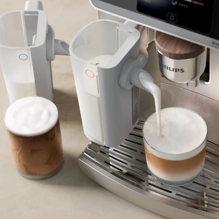 Кофемашина Philips Series 8000 Cafe Aromis, 1.9л, зерно+мол., автомат.капуч, дисплей, авторецептов -54, серебристый