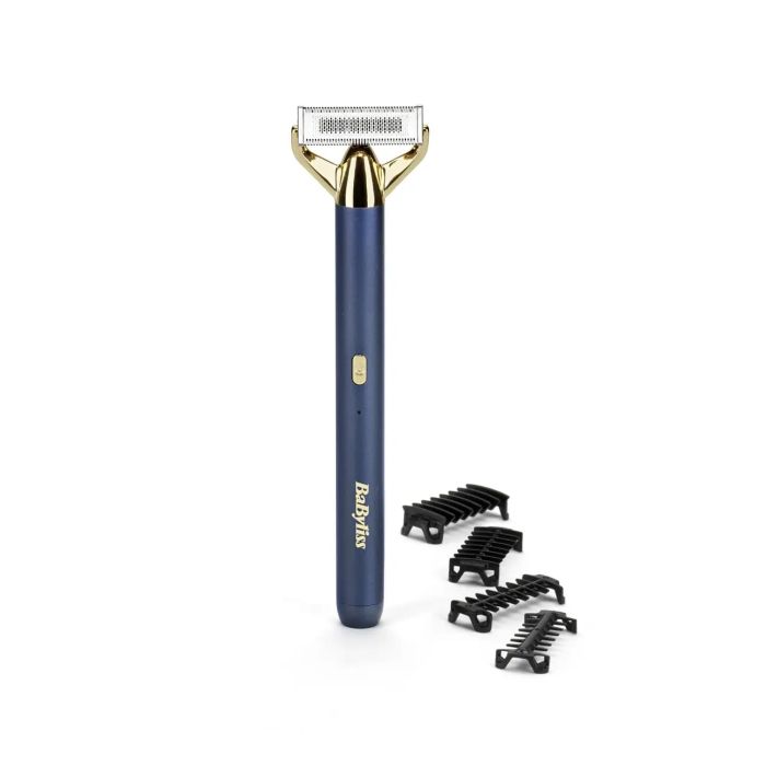 Тример Babyliss X- Blade Super-X Metal, для вусів та бороди, акум., насадок-4, кейс, підставка, сталь, синій