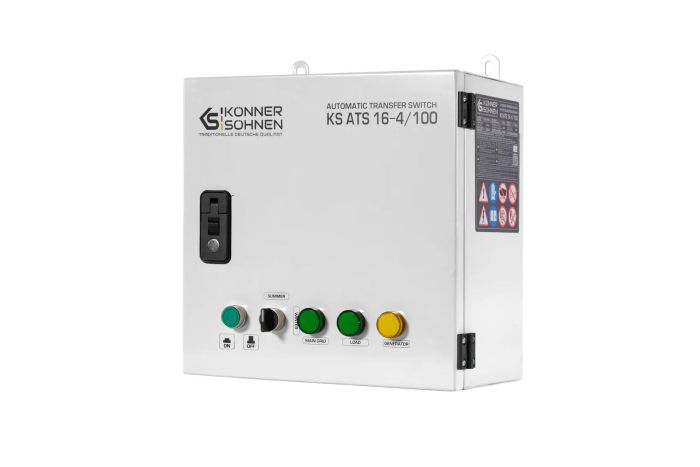 Блок автоматичного введення резерву (АВР) Konner&Sohnen KS ATS 16-4/100 230/400В 100А 12кг