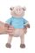 Мягкая игрушка Same Toy Свинка в тельняшке 35см, голубой