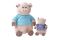 Мягкая игрушка Same Toy Свинка в тельняшке 35см, голубой