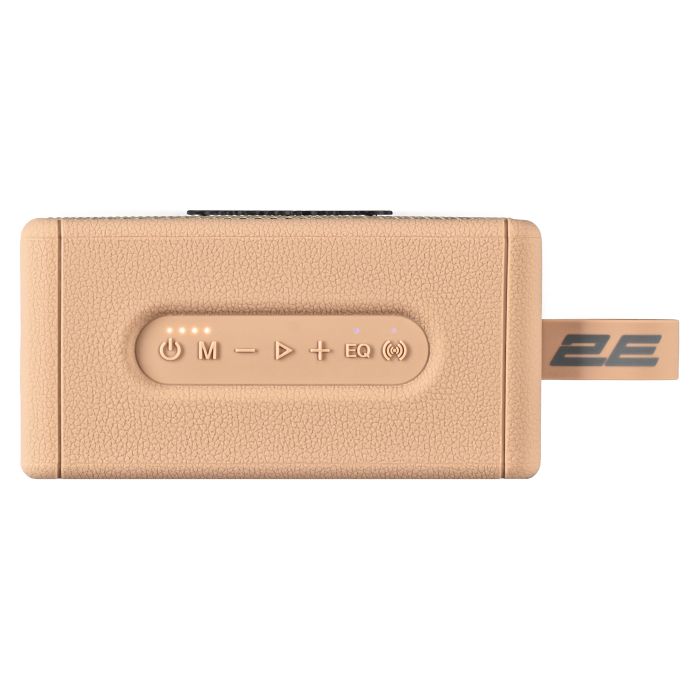 Портативная акустическая система 2E SoundLegend Mini 40Вт, BT 5.3, TWS, FLAC, MP3, WAV, EQ, Power Bank, IPX6, Коричневый