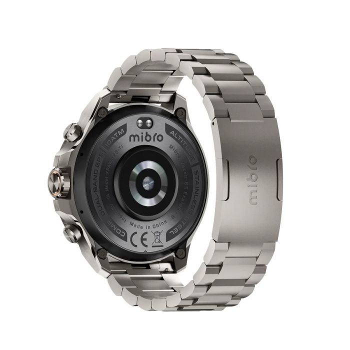 Смарт-часы Mibro GS Explorer S 48 мм, 1.32", 466x466, AMOLED, BT 5.3, Dual-band GPS, 10 ATM, цельный титан