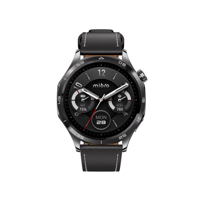 Смарт-годинник Mibro GT 46мм, 1.43", 466x466, AMOLED, BT 5.3, GPS, 5 ATM, темний метал