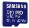 Карта памяти Samsung microSDXC 512GB C10 UHS-I R180MB/s PRO Plus + SD