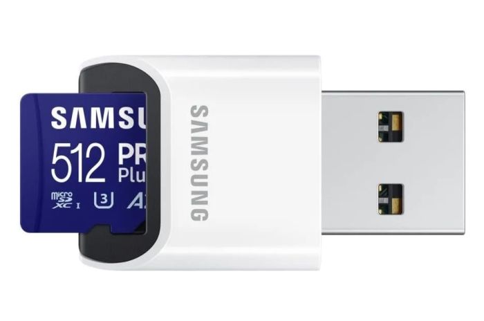 Карта памяти Samsung microSDXC 512GB C10 UHS-I R180MB/s PRO Plus + SD